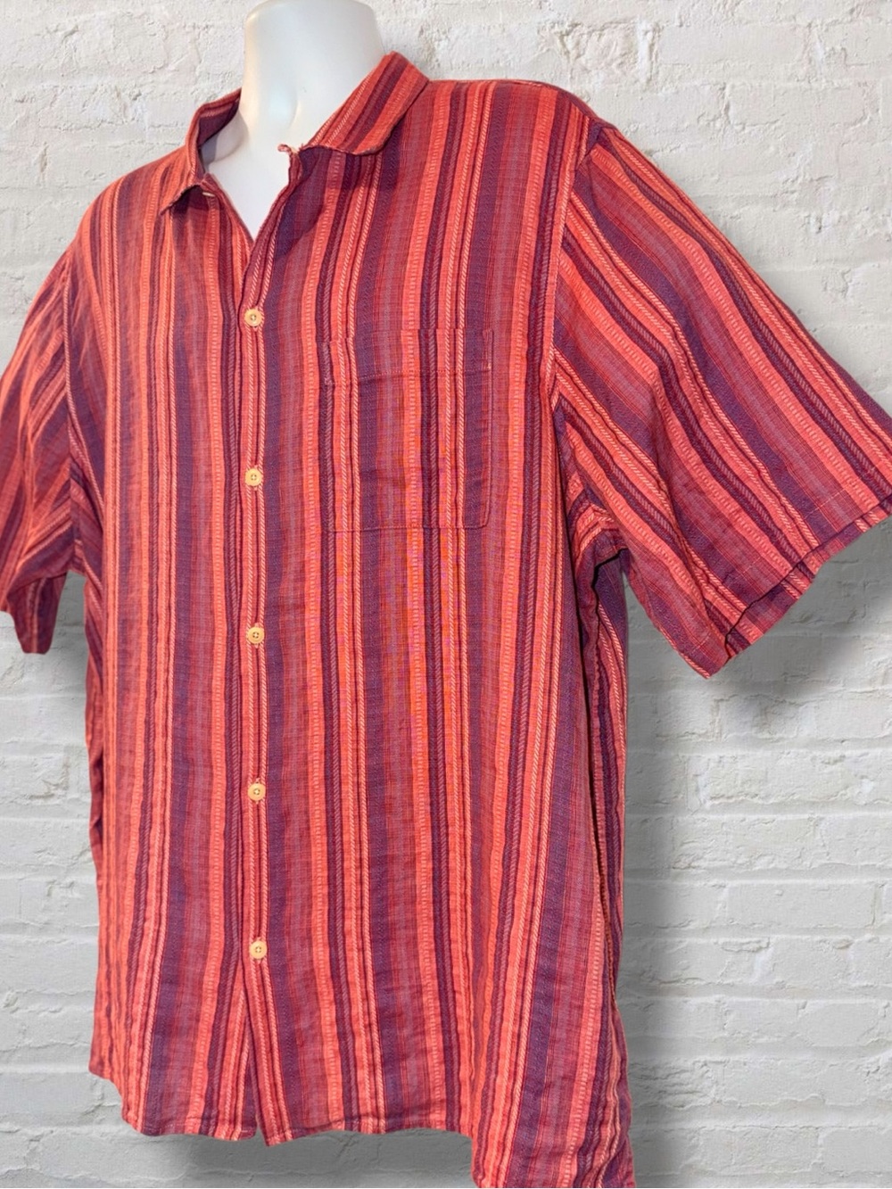 Lucky Brand Camp Collar Linen Blend Cabana Shirt XXL - Picture 3 of 14